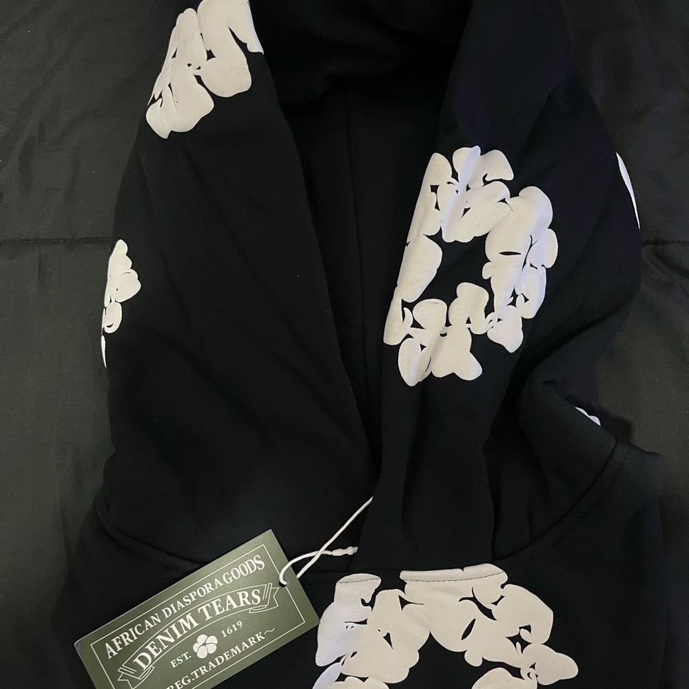 Denim Tears black and white hoodie